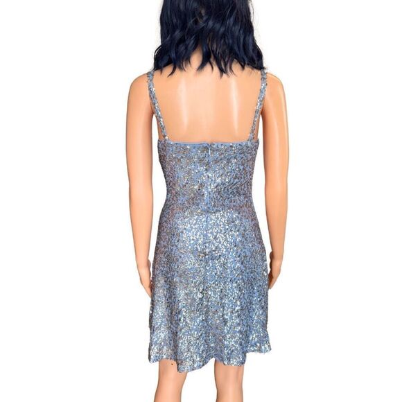 NWT 1.STATE Women’s Sequined V Neck Sleeveless Mini Dress - Picture 7 of 8